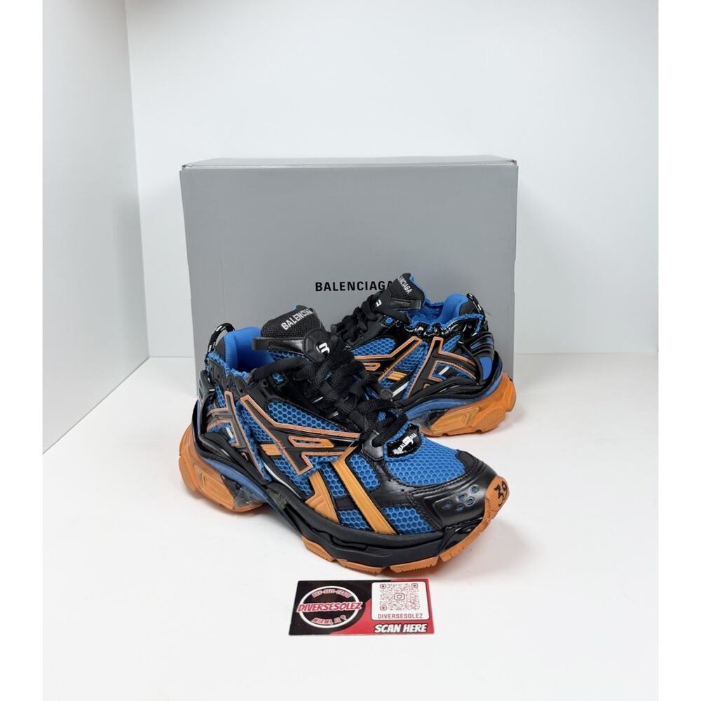 Size 39EU/6US - Balenciaga Runner Blue Orange Sneakers💙 New/Retail $1,150!